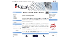 Desktop Screenshot of e-klarnet.pl