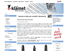 Tablet Screenshot of e-klarnet.pl